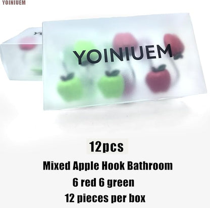 Shower Curtain Hooks, Resin Hooks, Bathroom Shower Rod Decoration Set, 12 Pieces