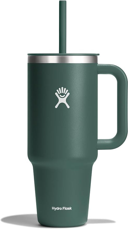 Hydro Flask Travel Tumbler Stainless Steel Vacuum Insulated Tumbler with Lid and Straw for Cold Water and Drinks for Sports, School, Work, Car, Travel, Weekends