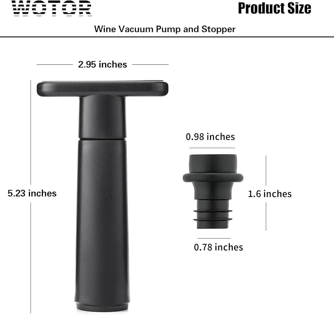 Wine Saver Vacuum Pump with 20 Stoppers, Wine Stopper, Wine Preserver, Reusable Bottle Sealer Keeps Wine Fresh
