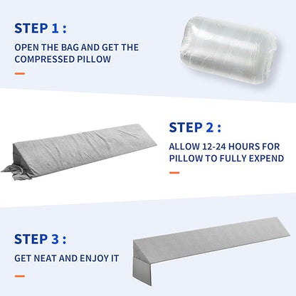 Bed Wedge Pillow for Headboard Gap Filler(40"x6"x10") Twin Size Mattress Gap Filler(0-8") Bed Wedge for Headboard Gap Between Your Headboard and Mattress