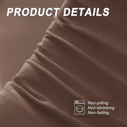 WdFour Bed Wedge pillow, close off Headboard, wall and Mattress Gap. incline, slanted sweat-proof pillow for neck and back pain relief anti-snoring for comfortable sleeping.(Chocolate,60Wx10Dx6H)