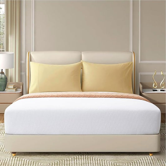 Toddler Pillow Cases Set of 2 Microfiber Pillow Cases Soft Comfortable Not Shrink Travel Pillow Cases 14x20 Earthy Yellow Pillow Covers Envelope Style