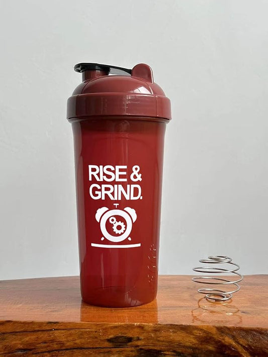 Shaker Bottle For Protein shakes | Pre workout | Plastic Blender | Fitness Bottle | Protein Shake (Red)