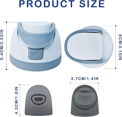 Replacement Lid for Owala Freesip Water Bottle Top Cap Protective Push-To-Open Lid Compatible With Owala Cup 16oz 24oz 32oz 40oz Bpa-Free Replacement Stopper for Owala Freesip Leak-Proof. (Light Blue)