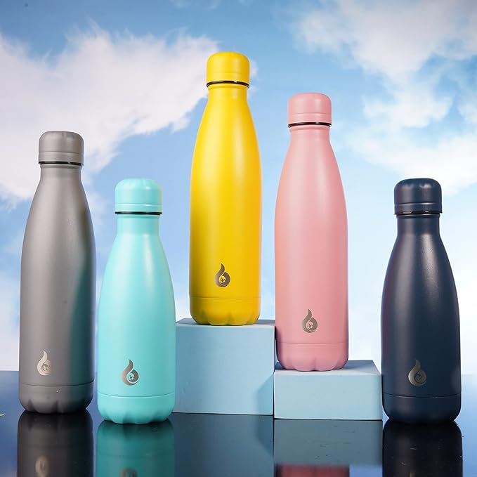 BJPKPK 12oz Insulated Water Bottle Stainless Steel Water Bottles For Travel Keep Cold And Hot,Mint