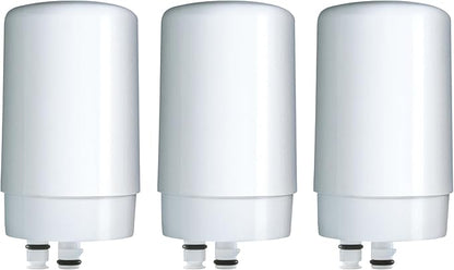 Brita Faucet Mount System Replacement Filter, Reduces 99% of Lead, Made Without BPA, White, 3 Count