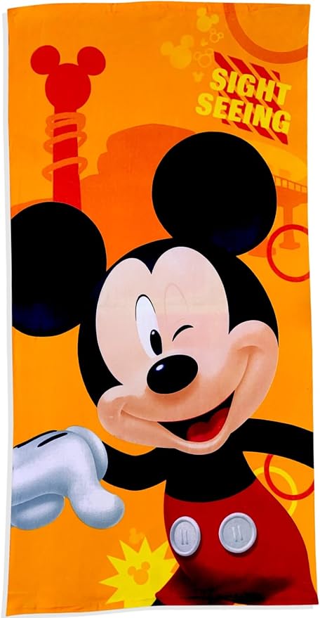 Kids Mickey Mouse and Pluto Beach Towel