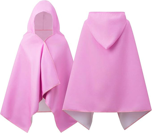 Kids Hooded Towels - Soft and Absorbent Bath, Beach, Swim Pool 30" x 60" Large Towel Cover Up for Boys and Girls Pink