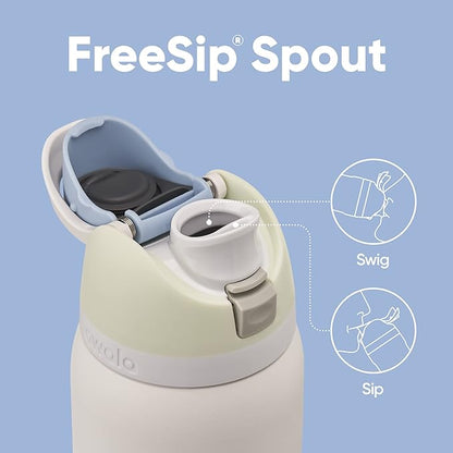 Owala FreeSip Insulated Stainless Steel Water Bottle with Straw for Sports and Travel, BPA-Free, 40oz, Iced Breeze