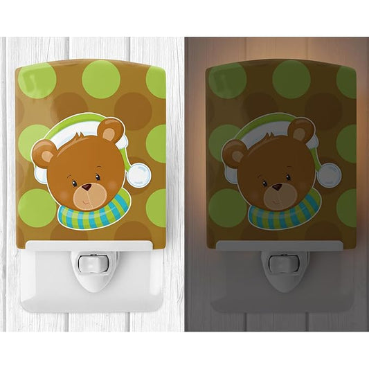Caroline's Treasures BB8673CNL Christmas Blonde Girl Elf Toni Ceramic Night Light Compact, UL-Certified, Ideal for Bedroom, Bathroom, Nursery, Hallway, Kitchen, 6x4x3, Multicolor