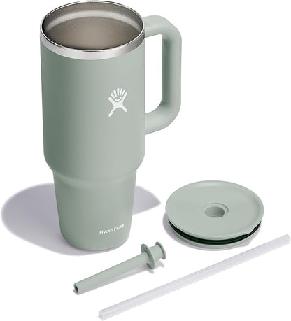 Hydro Flask Travel Tumbler Stainless Steel Vacuum Insulated Tumbler with Lid and Straw for Cold Water and Drinks for Sports, School, Work, Car, Travel, Weekends