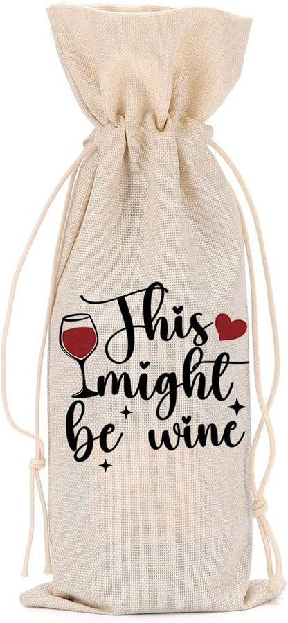 Funny Wine Quotes Wine Bag Wine Tasting Party Supplies for Wine Lovers Women Men Bride Granny Friend Christmas Birthday Wedding Bachelorrette Party Wine Bags