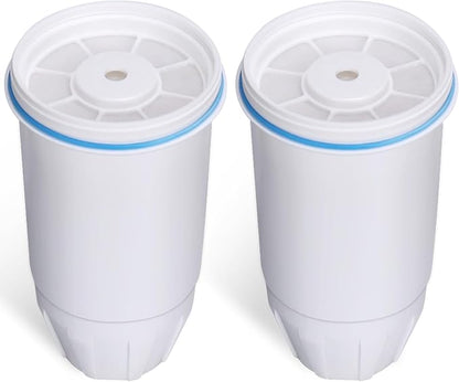 Replacement Water Filters Compatible with Pitcher and Dispenser ZR-004 ZP-006 ZR-017 ZR-001 ZD-013 ZS-008 Filter System Replacement Reduce Bad Taste, Odor, Lead, Chlorine, and PFOA/PFOS (2 Packs)