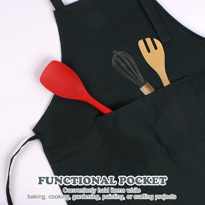 SUNLAND Kids Apron and Hat Set Children Chef Apron for Cooking Baking Painting