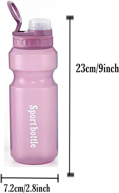 Kids Water Bottle，Sports Water Bottle, Plastic Water Bottle,BPA-Free,Leak-Proof, Reusable Water Bottle for School, Outdoor,Gym, Running, Hiking (Grey (26 OZ))