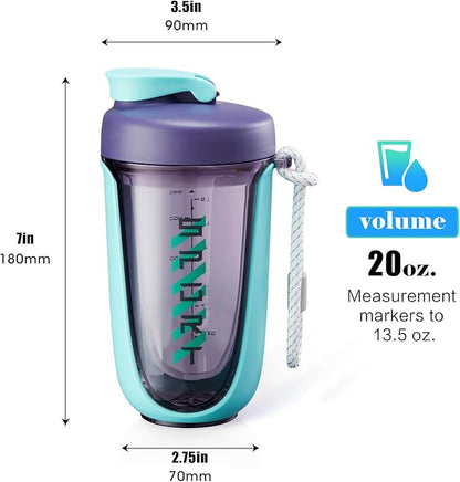 shaker cups for protein shakes 20 oz protein shaker bottle，Leak Proof，The Perfect Shaker for the Gym, Pre-Workout Bottle，Cocktail Shaker Cup，Weight Loss Supplement Shakes