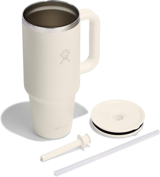 Hydro Flask Travel Tumbler Stainless Steel Vacuum Insulated Tumbler with Lid and Straw for Cold Water and Drinks for Sports, School, Work, Car, Travel, Weekends