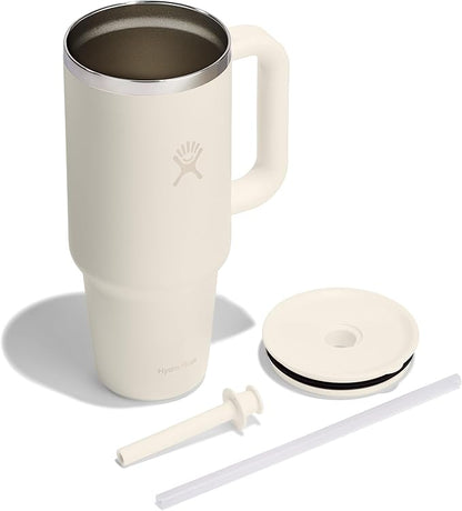 Hydro Flask Travel Tumbler Stainless Steel Vacuum Insulated Tumbler with Lid and Straw for Cold Water and Drinks for Sports, School, Work, Car, Travel, Weekends