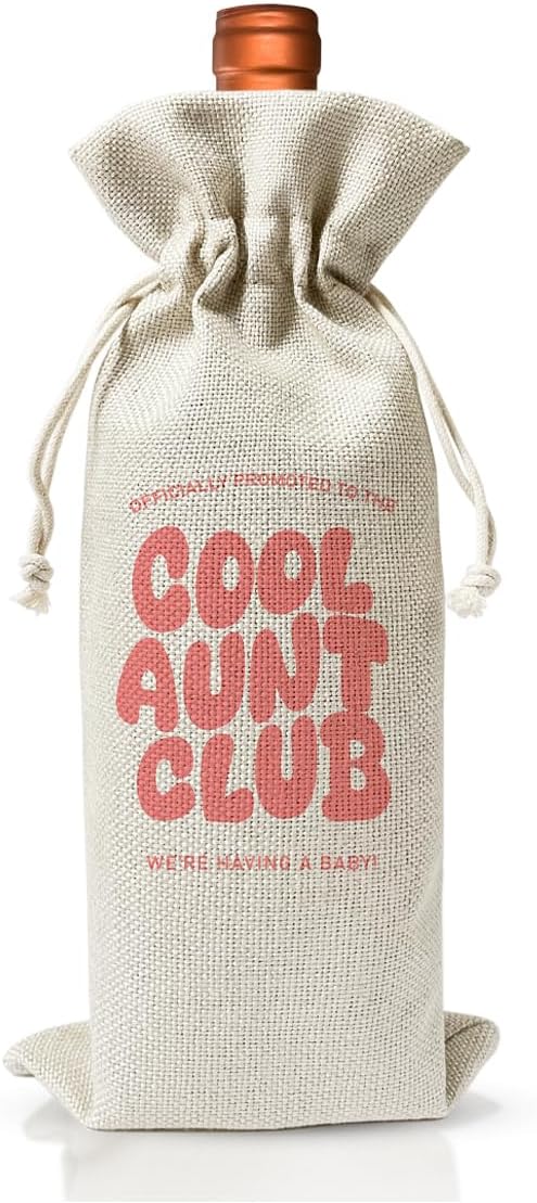 Promoted to New Aunt Gift Wine Bag 2024, Baby Announcement Gift for New Auntie 2024, Religious Pregnancy Announcement, Baby Shower or Party Favor, Pregnancy Reveal or Keepsake
