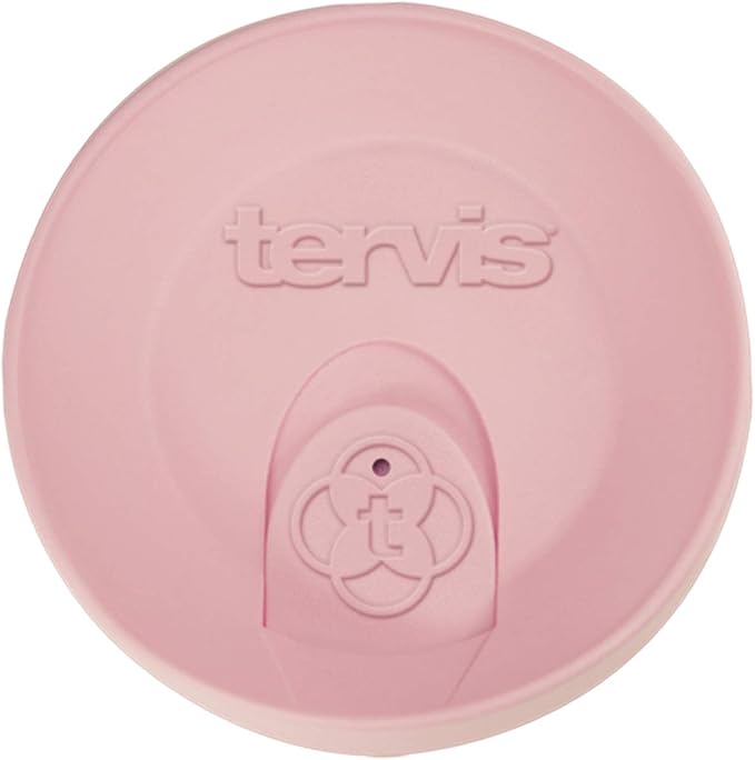 Tervis Travel Lid Made in USA Double Walled Insulated Tumbler Travel Cup Keeps Drinks Cold & Hot, Fits 10oz Tumblers, Pink