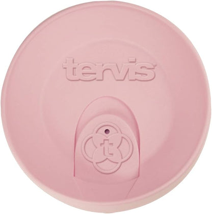 Tervis Travel Lid Made in USA Double Walled Insulated Tumbler Travel Cup Keeps Drinks Cold & Hot, Fits 10oz Tumblers, Pink