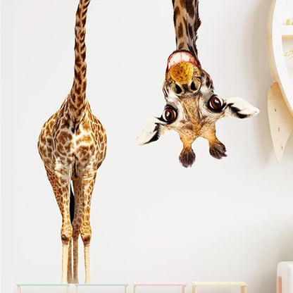 Portrait Giraffe Wall Decal Portrait Giraffe Wall Decal Jungle Animal Watercolor Nursery Decorations Bedroom Art for Bedroom Kitchen Living Room