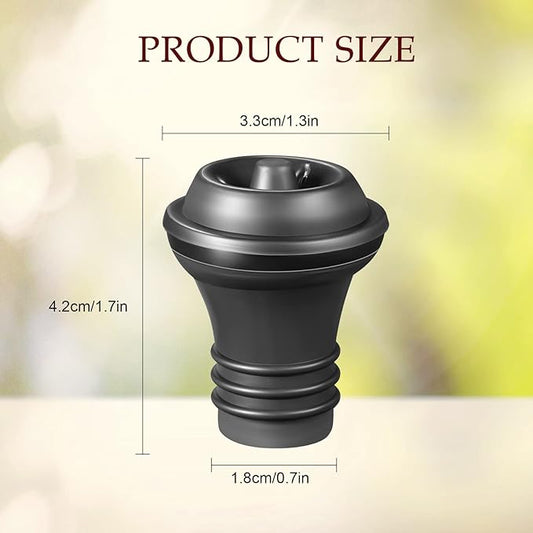 Honoson Wine Stopper Resealable Wine Pump Vacuum Stoppers Vacuum Wine Stopper Silicone Wine Saver Stoppers Practical Wine Saver Stoppers for Kitchen Supplies Wine Bottle Tools (Black, 36 Pieces)