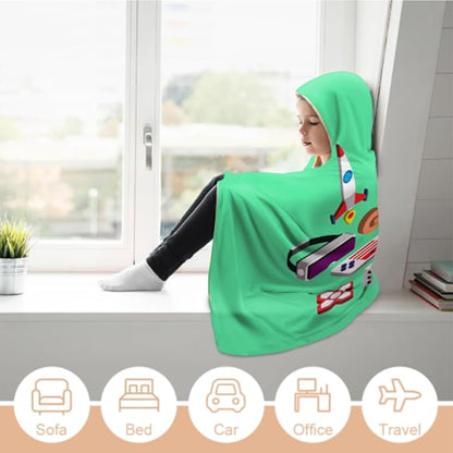 Kids Hooded Towels, Beach Bath Towel, Surf Poncho Toddlers Soft Thick Large Absorbent Cotton Wrap for Boy Girl, Shower/Beach/Pool 50"x30" (Game)