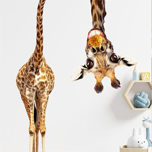 Portrait Giraffe Wall Decal Portrait Giraffe Wall Decal Jungle Animal Watercolor Nursery Decorations Bedroom Art for Bedroom Kitchen Living Room