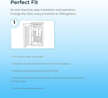 MARRIOTTO 2-stage replacement filters Compatible with Bottleless Water Coolers, 4 Count (Pack of 1)