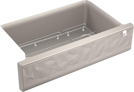 Cairn Undermount Single-bowl Farmhouse Kitchen Sink With Faceted Design