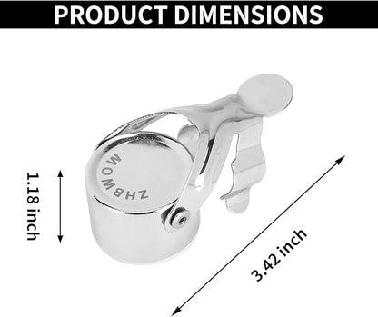 Champagne Stoppers (silvery, 1Pcs) Prosecco Stopper Luxurious Champagne Saver for All Your Bubbly Needs Essential Sparkling Wine Accessory with Innovative Seal Technology & Universal Fit Design