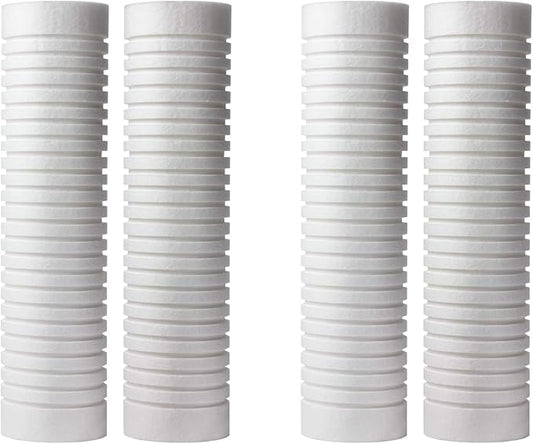 CFS – Standard Capacity Grooved Water Filter Cartridges Compatible with Whirlpool WHKF-GD05 Models – Removes Bad Taste and Odor – Whole House Replacement Filter Cartridge (4 Pack)