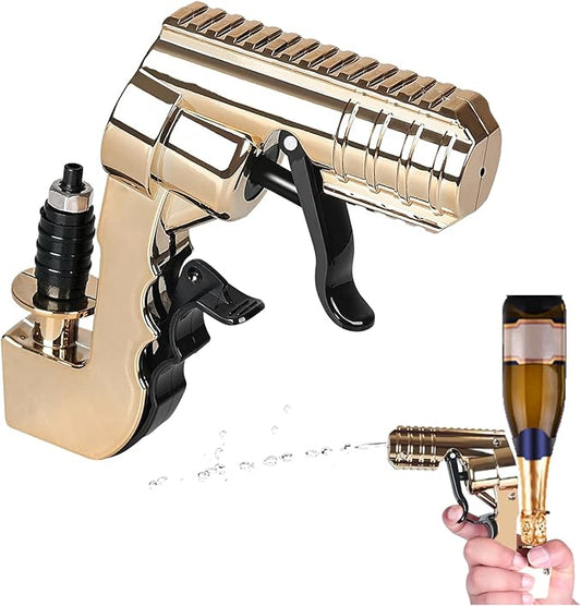 Champagne Gun, 4TH Generation Champagne Gun Shooter, Fun beer gun shooter, Adjustable Wine Stopper Gun Shooter, Suitable for Wedding, Club, Bar, Birthday, Beach, Family Gathering,Christmas