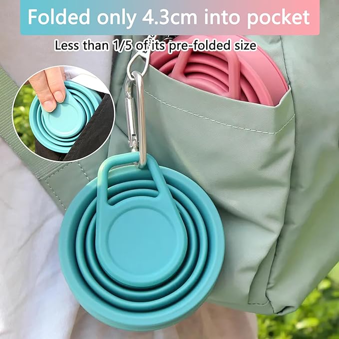 Tokhan Collapsible Silicone Water Bottle with Leak-Proof Valve - Reusable, BPA-Free, 17.6 oz/500 ml Capacity, Durable and Innovative Design - Perfect for Travel and Outdoor Activities (Gray Pink)