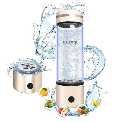 Hydrogen Water Bottle Generator, Hydrogenated Water Bottle with SPE PEM Technology, Portable Hydrogen Water Machine for Enhanced Hydration, Hydro Water Bottle for Gym, Home, Office, and Travel