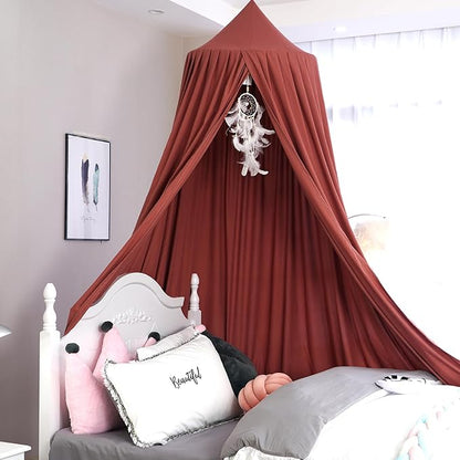 Upgrade Version of Canopy for Kids Bed, Extra Large Canopy for Girls Room Decoration Princess Castle Play Tent Hanging House, Dreamy Canopy for Children Room Reading Nook Canopies