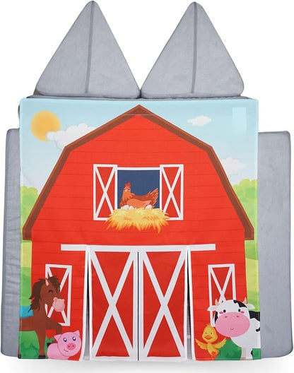 Play Panel for Childrens Foam Sofa Kids Couch (Barn)