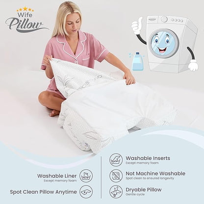 Topper, Cooling Shredded Memory Foam Filling - Adjustable for Shoulders & Side Sleepers. Zipper Access to Add/Remove Fill for Best Sleeping: Top Medium/High Density Support