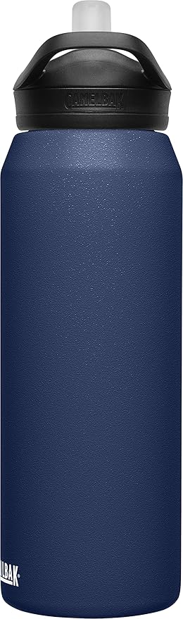 CamelBak eddy+ Water Bottle with Straw 32oz - Insulated Stainless Steel, Navy