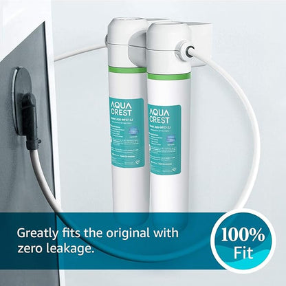 AQUACREST FQK2J Under Sink Water Filter, Replacement for GE FQK2J, FQK1K, 1350 Gallons Dual Flow Drinking Water Replacement Filters (4 Count)