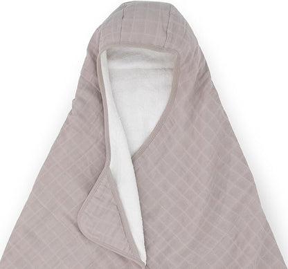 Little Unicorn Cotton Muslin & Terry Hooded Towel, Larger Size 1-6 Years (Porpoise)