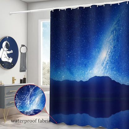 Fish Shower Curtain for Bathroom Colorful Fish Shower Curtains Home Bathroom Bathtubs Ocean Underwater World Fish Decor Polyester Shower Curtain Waterproof Washable Durable 12 Hooks 72"x72"