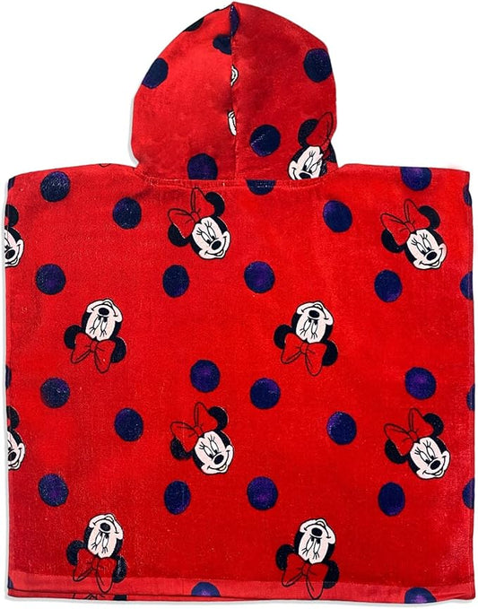 mickeymouse Mickey Mouse Hooded Towel (Pink, 56'' x 26'', 100% Cotton, Polka Dot)
