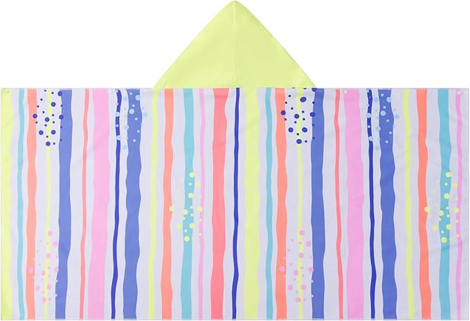Kids Hooded Towels - Soft and Absorbent Bath, Beach, Swim Pool 30" x 60" Large Towel Cover Up for Boys and Girls Colorful Stripes