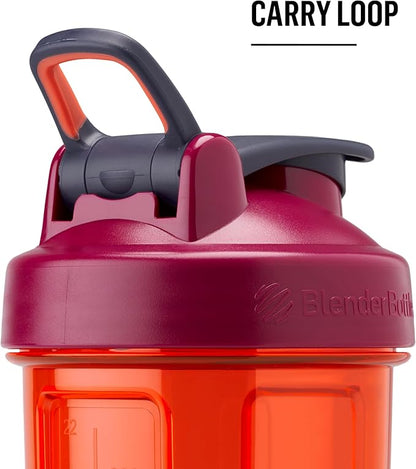BlenderBottle Shaker Bottle Pro Series Perfect for Protein Shakes and Pre Workout, 32-Ounce, Pebble Grey