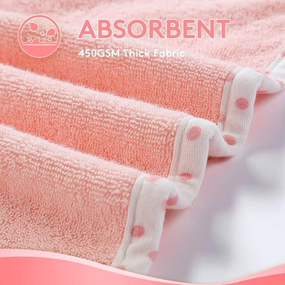 Hooded Towel for Kids 100% Cotton Ultra Soft with Unique Animal Design Large for Infants 3-10 Years (Unicorn)