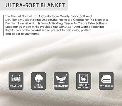 Funny Food Chicken Nugget Throw Blanket, Flannel Lightweight Plush Blanket Gift for Girl Boys,Quilt Ultra-soft Throw Fuzzy Blankets for bed Couch Sofa 50"x40" for Kids