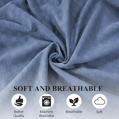 Bed Wedge Pillow for Side Sleepers, Body Position Wedges, Side Wedge Pillow for Sleeping Back Positioning Elevation Pillow for Bed Sores Elder and Pregnant Woman (Light Blue)