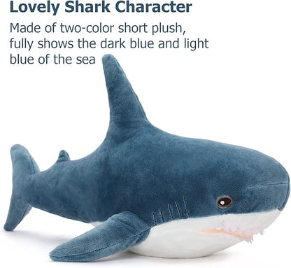 MorisMos Giant Stuffed Animal Shark Plush, Shark Stuffed Animal Large, Soft Shark Pillow Stuffed Toy for Kids, 32in